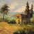 Italian Artist, Countryside Landscape, 1970, Oil on Canvas For Sale - Image 6 of 14
