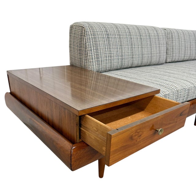 Mid-Century Modern Adrian Pearsall Sofa W/End Table For Sale In Philadelphia - Image 6 of 8