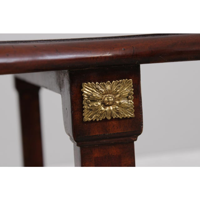 Maitland Smith Regency Mahogany Magazine Table For Sale - Image 14 of 16