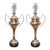 Vintage Tanner Kenzie Arteriors Silver Trophy Urn Table Lamps - A Pair For Sale