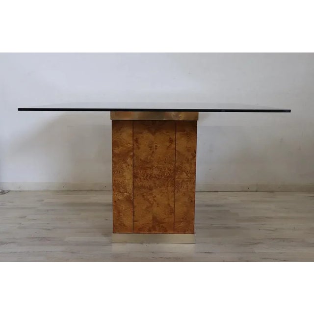 Dining Room Table attributed to Jean Claude Mahey for Roche Bobois, 1980s For Sale - Image 9 of 10
