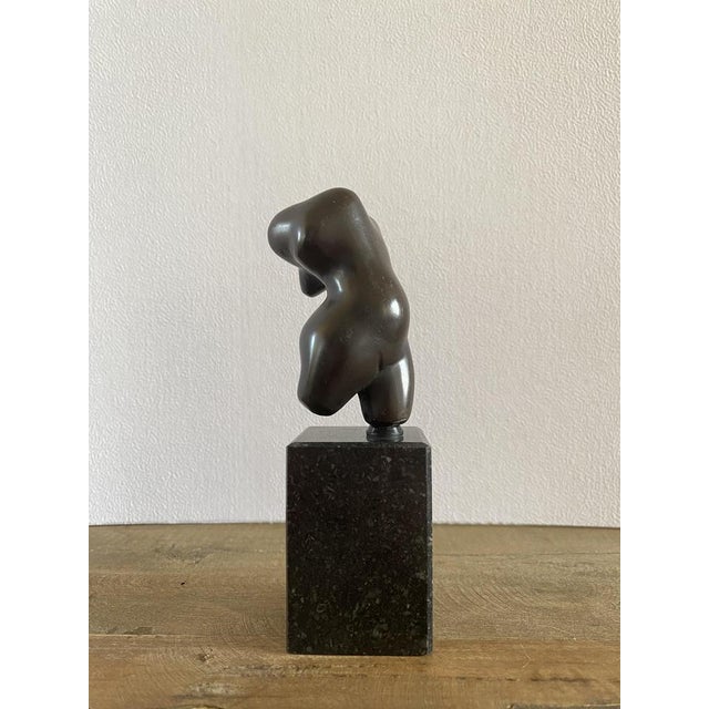 Small Bronze Sculpture of Female Torso by Pieter Kortekaas, 1989 For Sale - Image 9 of 9