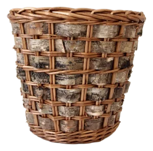 Vintage Birch Bark Basket