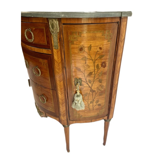 Louis XVI Demi-Lune Cabinet For Sale - Image 4 of 8