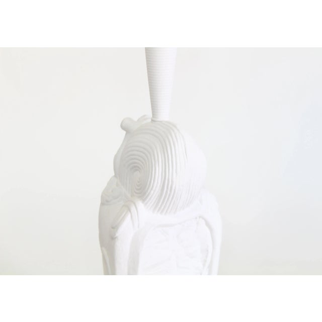 Plaster Buddha Lamps With Quartzite Bases - A Pair For Sale - Image 9 of 10