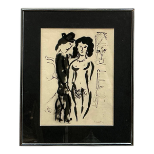 “Les Amoureux” 1958 Lithograph by Marc Chagall