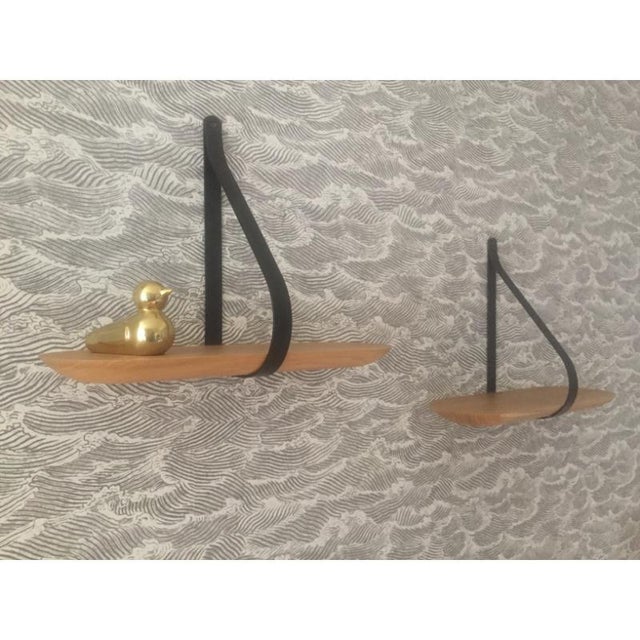 Black Libra Shelves 60 and 120 by Colé Italia, Set of 2 For Sale - Image 8 of 14