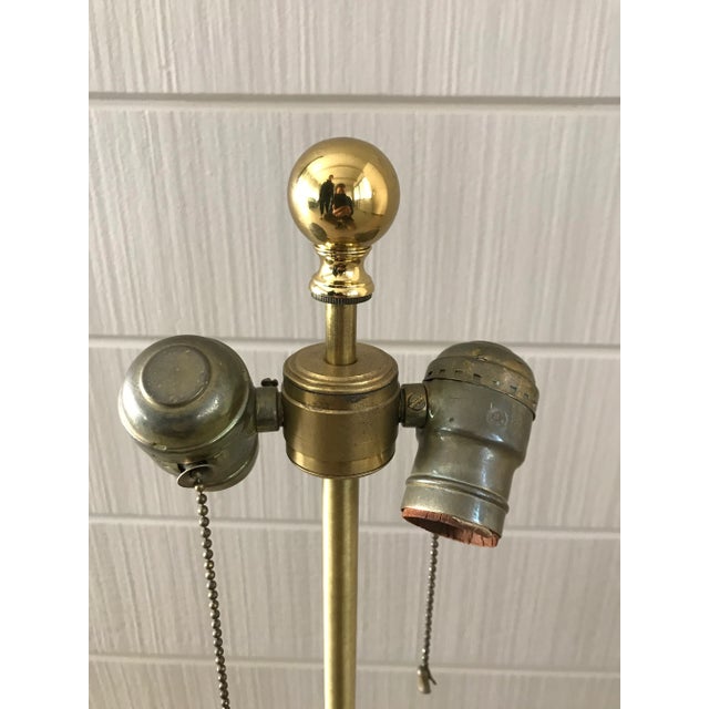 Gold Early 2000s Louis XVI Style Gilt Ormolu Table Lamp For Sale - Image 8 of 12