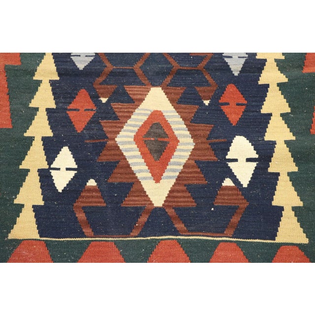 Vintage Persian Shiraz Kilim Rug - 03'00 X 04'01 For Sale - Image 4 of 9