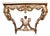 French Lacquered and Painted Console Table, 1980s For Sale
