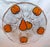 Georges Briard signed glass serving platter with cheerful oranges and pears