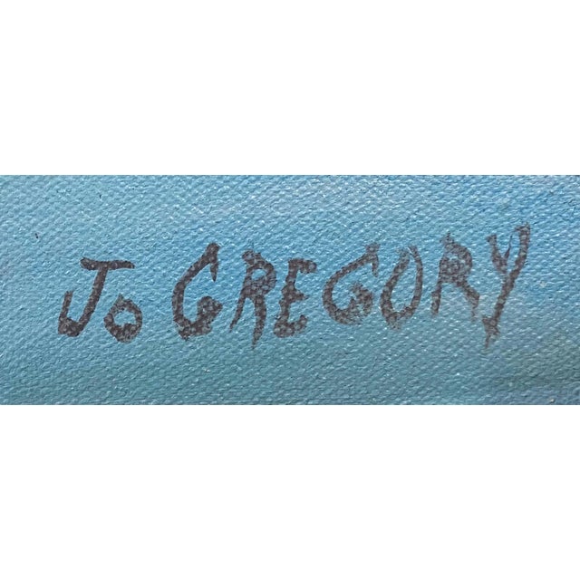 Beach Scene Oil on Canvas Painting in Pastel Colors - 3 Pieces For Sale - Image 12 of 13