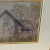 American Vintage Framed Weathered House Charcoal Drawing For Sale - Image 3 of 8