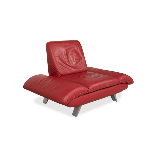 Chair in Red Leather from Koinor Rossini For Sale - Image 4 of 17