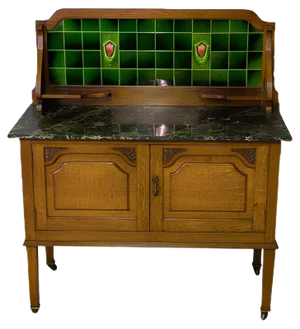 Edwardian Oak Washstand