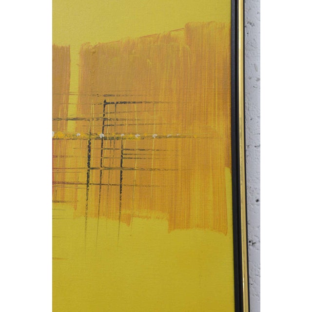 Wonderful MidCentury Modern Acrylic Painting by c.a. Long Chairish