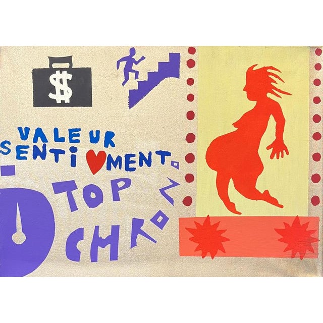 Alexandre Schaller, Top Chrono, Acrylic on Canvas, 1993 For Sale - Image 10 of 10