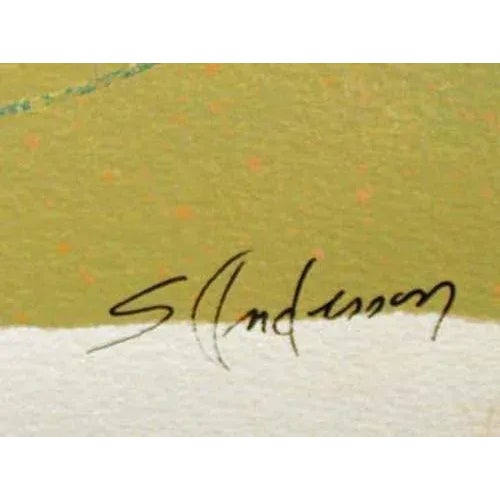 "Symphony Series #14" by Sally Anderson Original Acrylic Painting on Watercolor Paper Hand signed by the artist Paper...