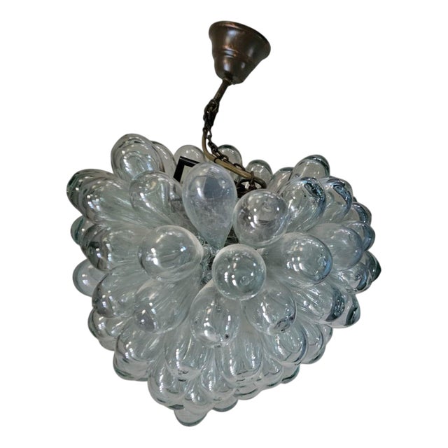 Hanging Lamp in Hand-Blown Glass from Lartigiani, 1960s For Sale