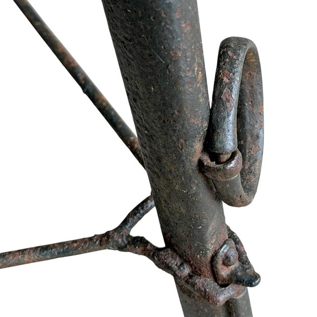 Folk Art Tractor Seat and Horse Hames Stool For Sale - Image 11 of 14