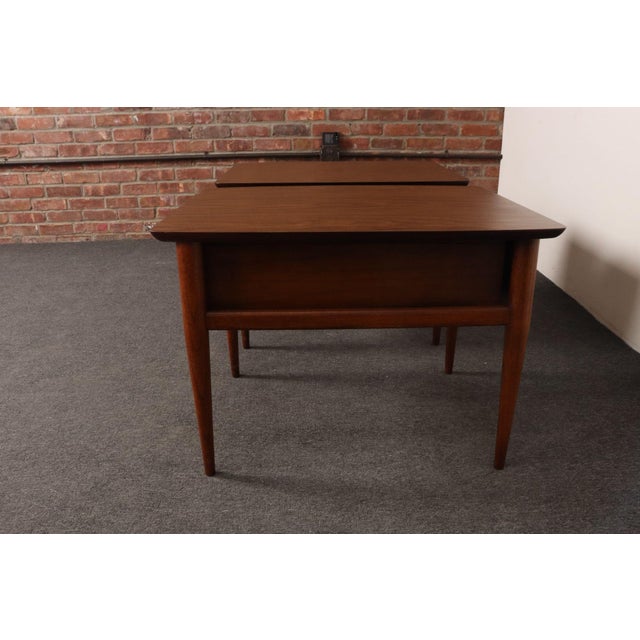 Pair of Vintage Laminate and Walnut Single-Drawer Nightstands / End Tables by Lane For Sale - Image 18 of 18