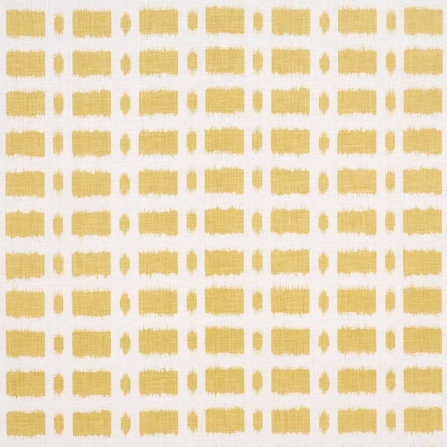 Transitional SAMPLE - Schumacher x Veere Greeney Townline Road Fabric In Mimosa For Sale - Image 3 of 3