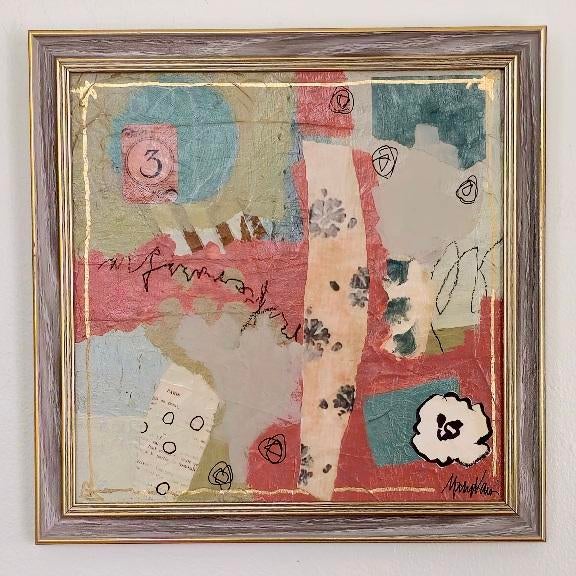 2 Three Is an Original Abstract Painting by Mary Kaiser. For Sale - Image 4 of 4