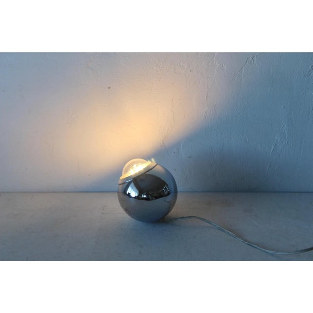 Chrome Robert Sonneman Style Chrome Hanging Eyeball Ceiling Lamp Vintage Mid Century Modern For Sale - Image 8 of 11