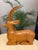 Mid 20th Century MidCentury Antelope Gazelle Wood Sculpture For Sale - Image 5 of 10