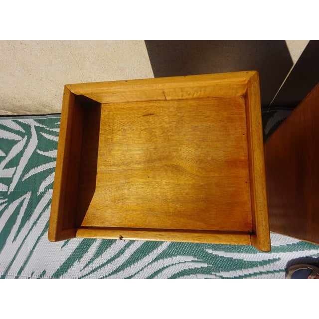 Light Wood Bedside Tables with Top Edges, 1990s, Set of 2 For Sale - Image 9 of 18