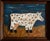 Abstract Primitive Abstract Painting of a Cow in Vintage Wood Frame For Sale - Image 3 of 7