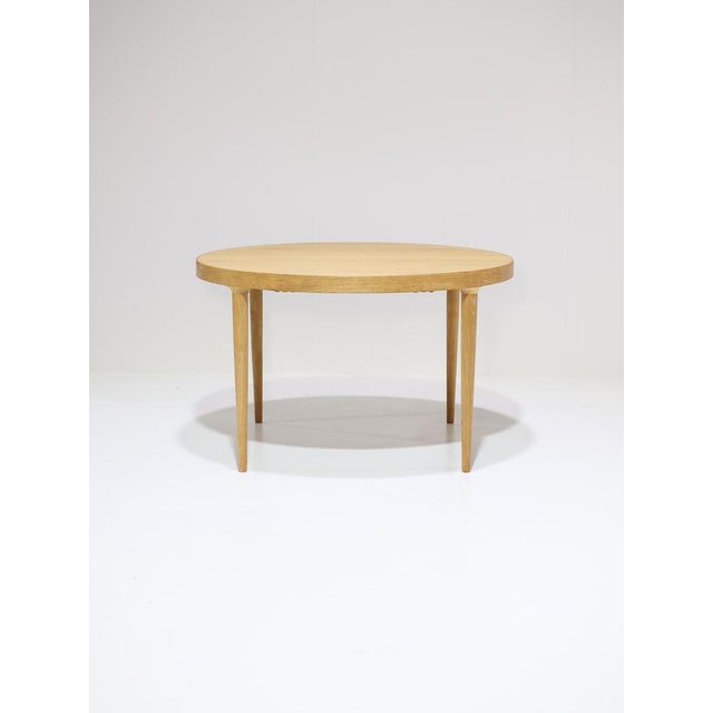 Danish Extendable Round Dining Table in Oak, 1960s For Sale - Image 18 of 18