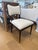 Woodbridge Furniture Powers Upholstered Side Chair – Custom Cream & Tan Linen For Sale - Image 4 of 7