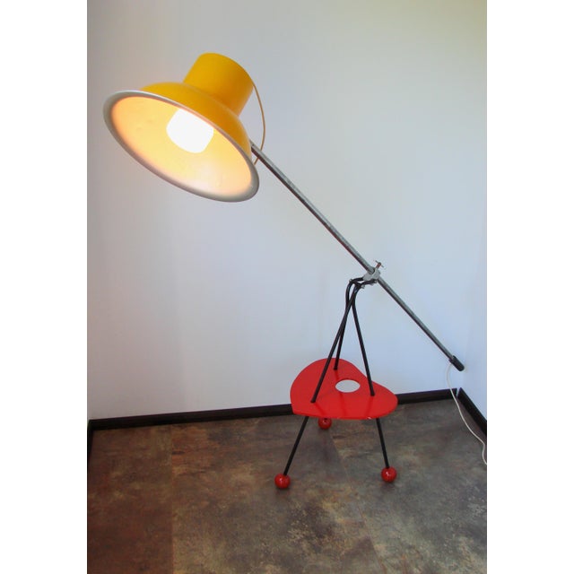 Wood Floor Lamp, Poland, 1960s For Sale - Image 7 of 14