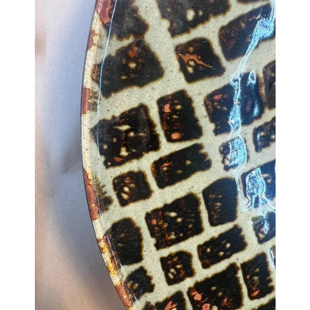 1980s 1980s California Studio Pottery Charger Centerpiece by Bruno Kark For Sale - Image 5 of 8
