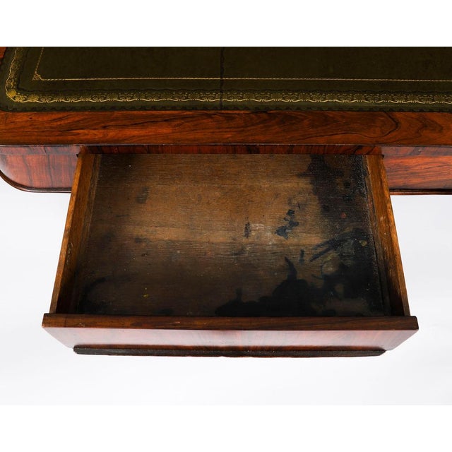 Antique William IV Gonçalo Alves Desk, 1800s For Sale - Image 9 of 18