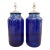 Vintage Cobalt Blue Glass Jar Table Lamps - a Pair For Sale