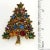 Vintage Pakula Christmas Tree Pin Multicolor Rhinestones For Sale - Image 4 of 4