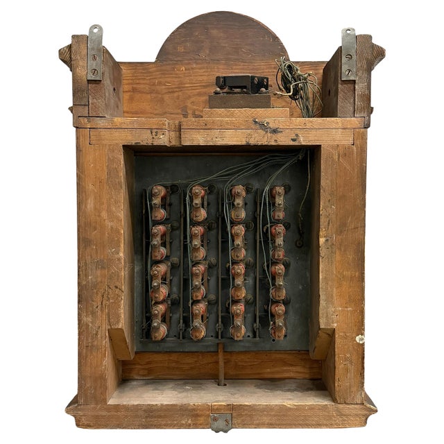 Brown Early 20th Century Edwardian Annunciator For Sale - Image 8 of 8