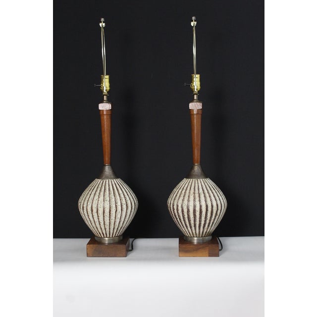 Mid 20th Century Laurel Inpired Table Lamps. For Sale - Image 5 of 14