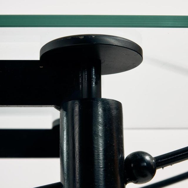Black Washington Glass Console Table by Jean-Michel Wilmotte, 1980s For Sale - Image 8 of 14