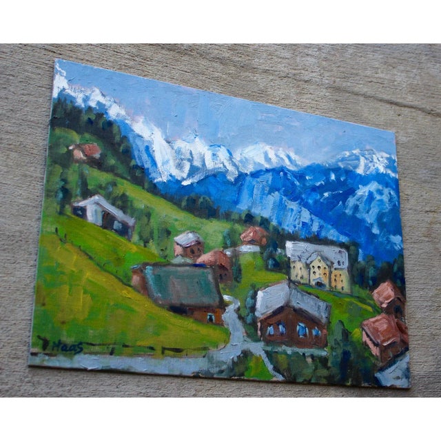 2020s "Swiss Alps, Switzerland" Contemporary Landscape Oil Painting For Sale - Image 5 of 12