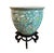 Mid 20th Century Vintage Chinese Famille Vert Fish Pots / Planters With Stands - A Pair For Sale - Image 5 of 10