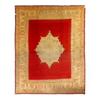 Pasargad DC Antique Turkish Oushak Hand-Knotted Rug For Sale