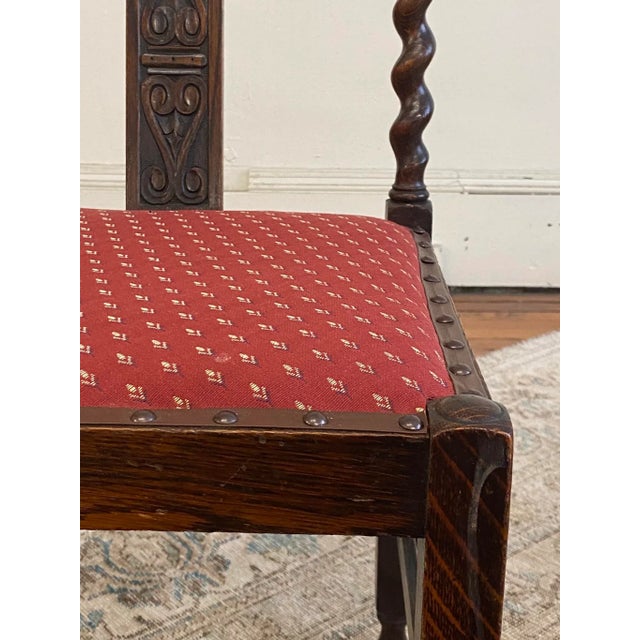 Circa 1890 English Barley Twist Corner Chairs- a Pair For Sale - Image 9 of 13