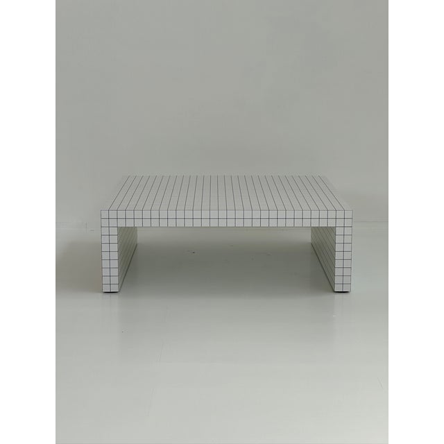 Black Quaderna Tavolino 656 Coffee Table by Superstudio for Zanotta, 1980s For Sale - Image 8 of 10