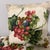 Green Upcycled Grapevine Table Runner and Accent Pillows For Sale - Image 8 of 12