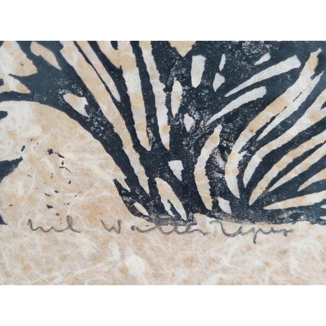 Beige Wil Willerijn, Blackthorn, Etching on Handmade Paper, 1966 For Sale - Image 8 of 14