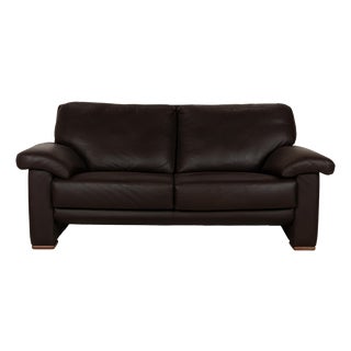 2-Seater Sofa in Black Leather from Willi Schillig For Sale