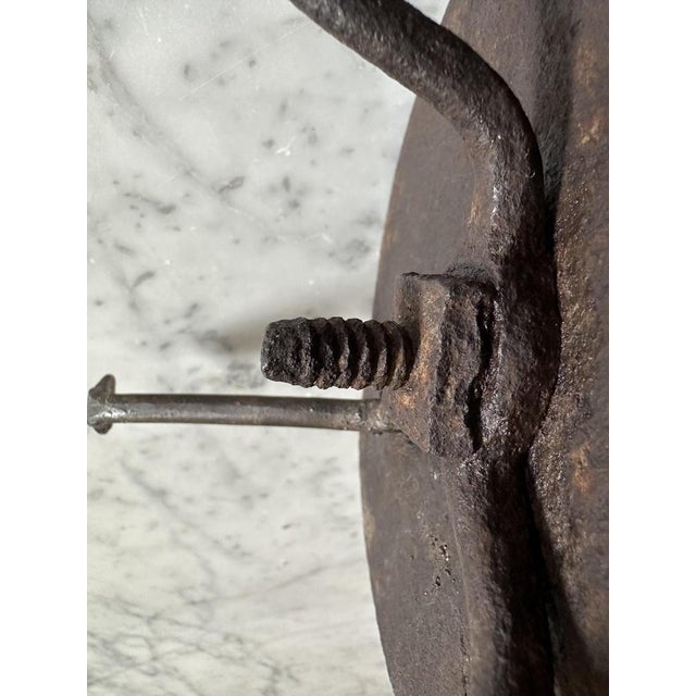 Early 18th Century 18th Century Alpine Iron Spiral Candleholder, 1730s For Sale - Image 5 of 17